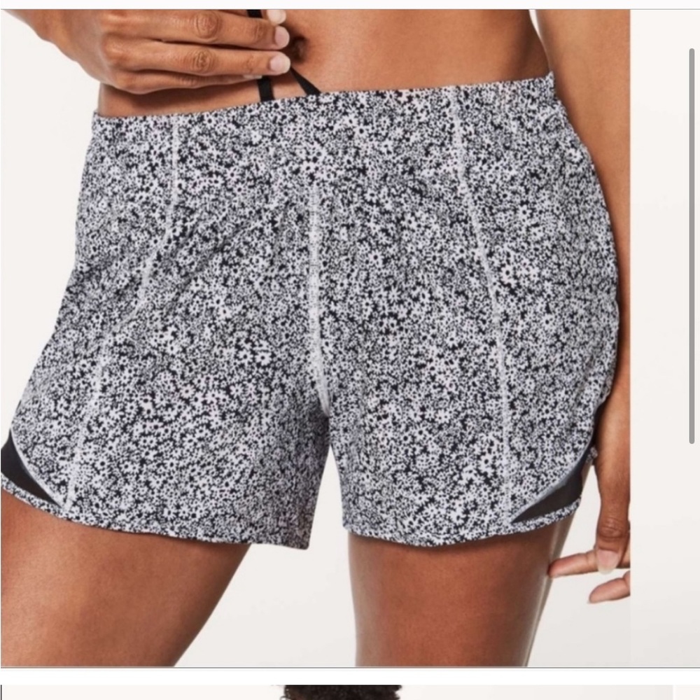Lululemon Hotty Hot shorts two ditsy daisy long